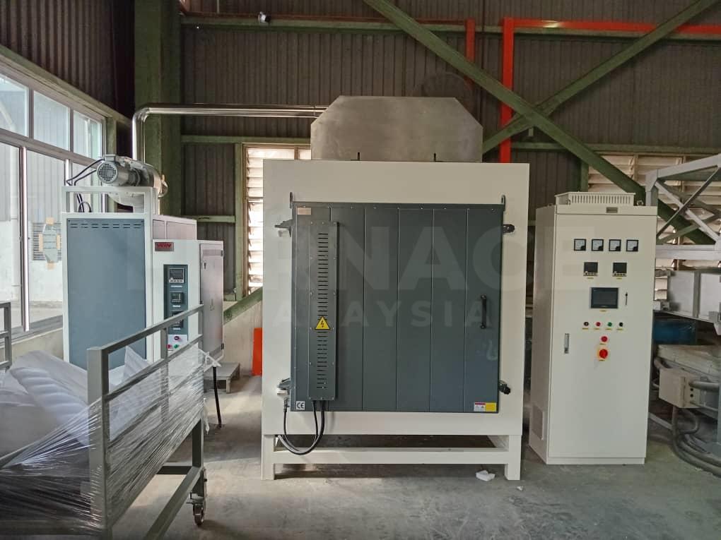 Debinding furnace with burn out system for ceramic fibre manufacturer in Pasir Gudang, Johor, Malaysia